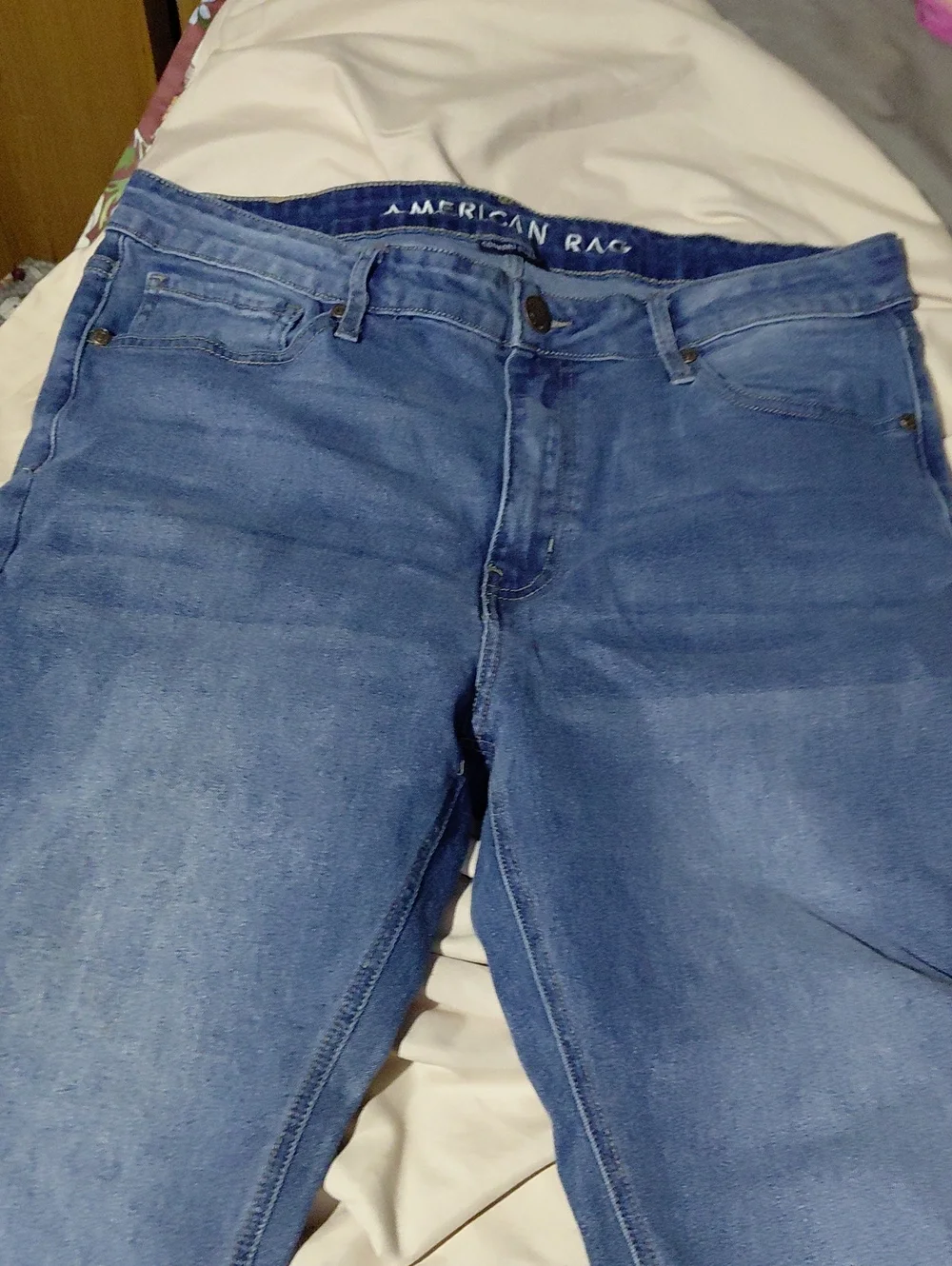 American Rag Men's Light Blue Slim Straight Jeans